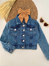 Jaqueta jeans glitter