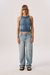 Top Denim Azul