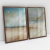 Quadro Decorativo Abstract Beach Soft Tones Praia Abstrata em Tons Suaves - Kit de 2 Quadros na internet
