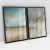 Quadro Decorativo Abstract Beach Soft Tones Praia Abstrata em Tons Suaves - Kit de 2 Quadros - Bimper - Quadros Decorativos
