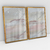 Quadro Decorativo Abstract Soft Pink and White Landscape Kit com 2 Quadros - loja online