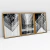 Quadro Decorativo Abstrato Arranha-Céus em Preto e Branco Kit com 3 Quadros - loja online