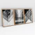 Imagem do Quadro Decorativo Abstrato Arranha-Céus em Preto e Branco Kit com 3 Quadros