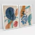 Quadro Decorativo Abstrato Botanical Abstract Leaves Art Kit com 2 Quadros - Bimper - Quadros Decorativos