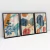Quadro Decorativo Abstrato Botanical Abstract Leaves Art Kit com 3 Quadros - comprar online