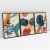Quadro Decorativo Abstrato Botanical Abstract Leaves Art Kit com 3 Quadros