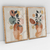 Imagem do Quadro Decorativo Abstrato Botânico Vasos com Plantas - 12A+12B - Uillian Rius - Kit com 2 Quadros