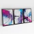 Quadro Decorativo Abstrato Britto QB248 - Kit com 3 Quadros - comprar online