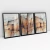 Quadro Decorativo Abstrato Britto QB311 - Kit com 3 Quadros - comprar online