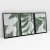 Quadro Decorativo Abstrato Caminhos Verdes Kit com 3 Quadros - comprar online