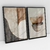 Quadro Decorativo Abstrato Convexo Kit com 2 Quadros - comprar online