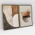 Quadro Decorativo Abstrato Convexo Kit com 2 Quadros - loja online