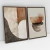 Quadro Decorativo Abstrato Convexo Kit com 2 Quadros
