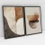 Quadro Decorativo Abstrato Convexo Kit com 2 Quadros - comprar online