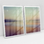 [ESTOQUE] Quadro Decorativo Abstrato Degradê Praia Motion Blur Kit com 2 Quadros - comprar online