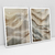 Imagem do Quadro Decorativo Abstrato Dunas em 3D Kit com 2 Quadros