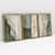 Quadro Decorativo Abstrato Essência Verde Kit com 3 Quadros - loja online