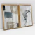 Quadro Decorativo Abstrato Folha e Mural Kit com 2 Quadros - loja online