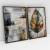 Quadro Decorativo Abstrato Folha Seca Texturizada do Outono Kit de 2 Quadros - Bimper - Quadros Decorativos
