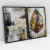 Quadro Decorativo Abstrato Folha Seca Texturizada do Outono Kit de 2 Quadros - loja online
