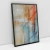 Quadro Decorativo Abstrato Fronteira Grunge Retangular - comprar online