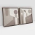 Quadro Decorativo Abstrato Geometrico Concrete Jungle - 572C1+572C2 - Uillian Rius - Kit com 2 Quadros