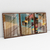 Quadro Decorativo Abstrato Geométrico Kit com 3 Quadros - Bimper - Quadros Decorativos