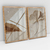 Quadro Decorativo Abstrato Ginkgo Leaf Kit com 2 Quadros - comprar online