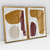 Quadro Decorativo Abstrato Judge Of Secrets - Karine Tonial - Kit com 2 Quadros - loja online