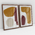 Quadro Decorativo Abstrato Judge Of Secrets - Karine Tonial - Kit com 2 Quadros