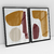 Quadro Decorativo Abstrato Judge Of Secrets - Karine Tonial - Kit com 2 Quadros - comprar online