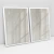 Quadro Decorativo Abstrato Linhas Beges Kit com 2 Quadros - Bimper - Quadros Decorativos