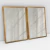 Quadro Decorativo Abstrato Linhas Beges Kit com 2 Quadros - loja online