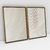 Quadro Decorativo Abstrato Linhas Beges Kit com 2 Quadros - loja online