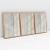 Imagem do Quadro Decorativo Abstrato Linhas Beges Kit com 3 Quadros