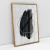 Quadro Decorativo Abstrato Mancha Preta Geométrico Preto e Branco - loja online