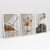 Quadro Decorativo Abstrato Maple Leaf Kit com 3 Quadros - Bimper - Quadros Decorativos
