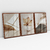 Quadro Decorativo Abstrato Maple Leaf Kit com 3 Quadros