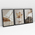 Quadro Decorativo Abstrato Maple Leaf Kit com 3 Quadros - comprar online