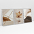 Quadro Decorativo Abstrato Maple Leaf Kit com 3 Quadros - Bimper - Quadros Decorativos