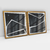 Quadro Decorativo Abstrato Minimal Black - Ana Ifanger - Kit com 2 Quadros - loja online