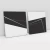 Quadro Decorativo Abstrato Minimal Black Diagonal - Ana Ifanger - Kit com 2 Quadros