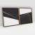 Quadro Decorativo Abstrato Minimal Black Diagonal - Ana Ifanger - Kit com 2 Quadros - loja online