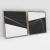 Imagem do Quadro Decorativo Abstrato Minimal Black Diagonal - Ana Ifanger - Kit com 2 Quadros