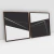 Quadro Decorativo Abstrato Minimal Black Diagonal - Ana Ifanger - Kit com 2 Quadros