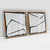 Imagem do Quadro Decorativo Abstrato Minimal White - Ana Ifanger - Kit com 2 Quadros