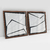 Quadro Decorativo Abstrato Minimal White - Ana Ifanger - Kit com 2 Quadros