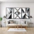 Quadro Decorativo Abstrato Moderno Cimento Queimado Kit com 3 Quadros