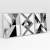 Quadro Decorativo Abstrato Moderno Cimento Queimado Kit com 3 Quadros - comprar online