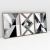 Quadro Decorativo Abstrato Moderno Cimento Queimado Kit com 3 Quadros na internet